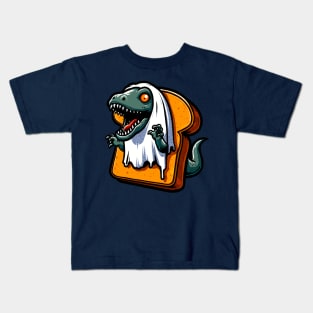 Dinosaur Ghost On Toast Kids T-Shirt